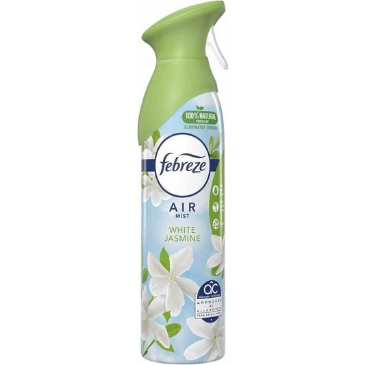 Febreze Air Mist Freshener Spray, White Jasmine Fragrance, 300ml