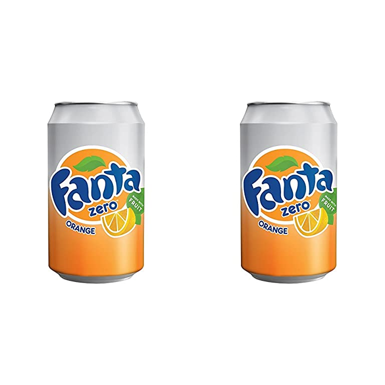 2 x Fanta Zero Orange-330ml.