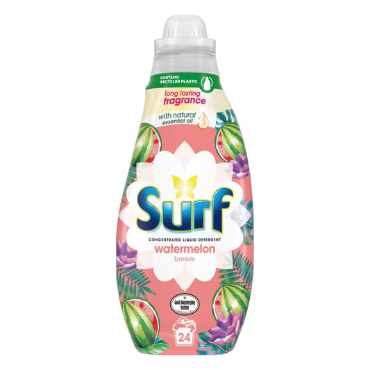 Surf Concentrated Liquid Laundry Detergent,24washes, 648ml.Watermelon Breeze