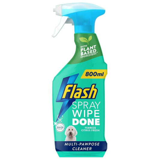 Flash Spray Wipe Done Pet 800 ml