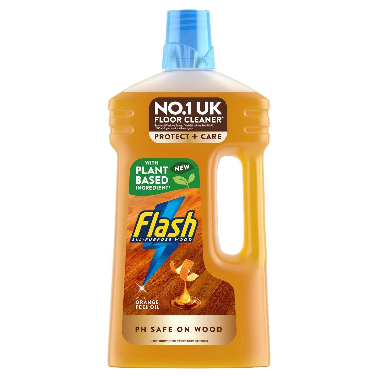 Flash All Purpose Liquid Cleaner for Wood Floors - Mandarin & Cedarwood-1L