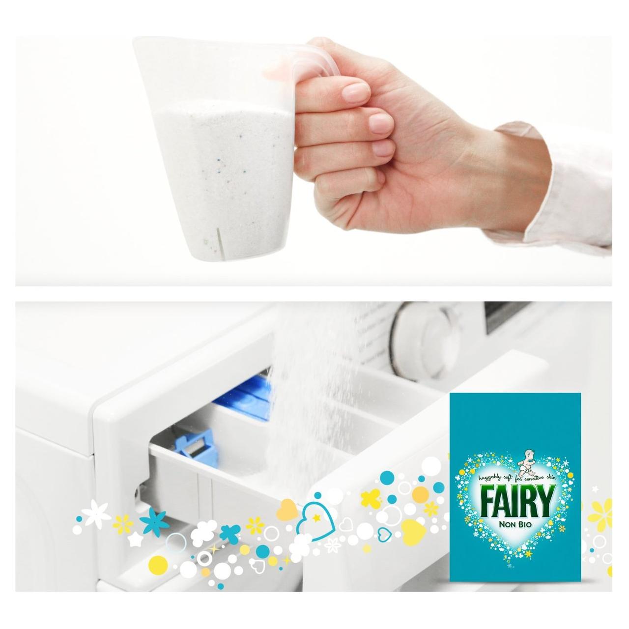 Fairy Non Bio Washing Powder, 10 Washes, Huggably Soft for Sensitive Skin, 650gr