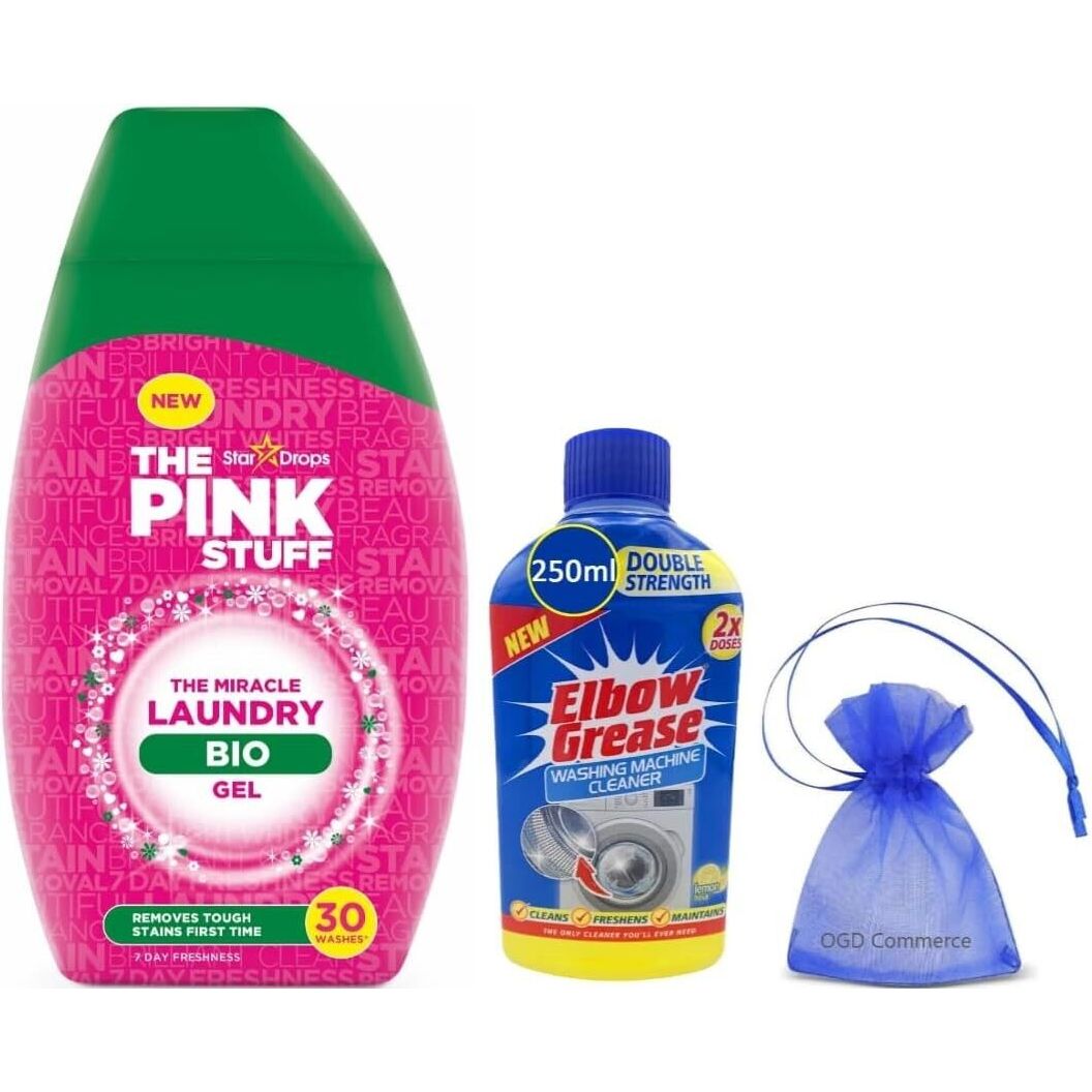 The Pink Stuff The Miracle Washing Gel,900ml-30W+Elbow Grease Cleaner 250ml.