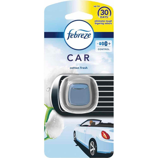 Febreze Car Vent Clip Air Freshener Cotton Fresh 2ml