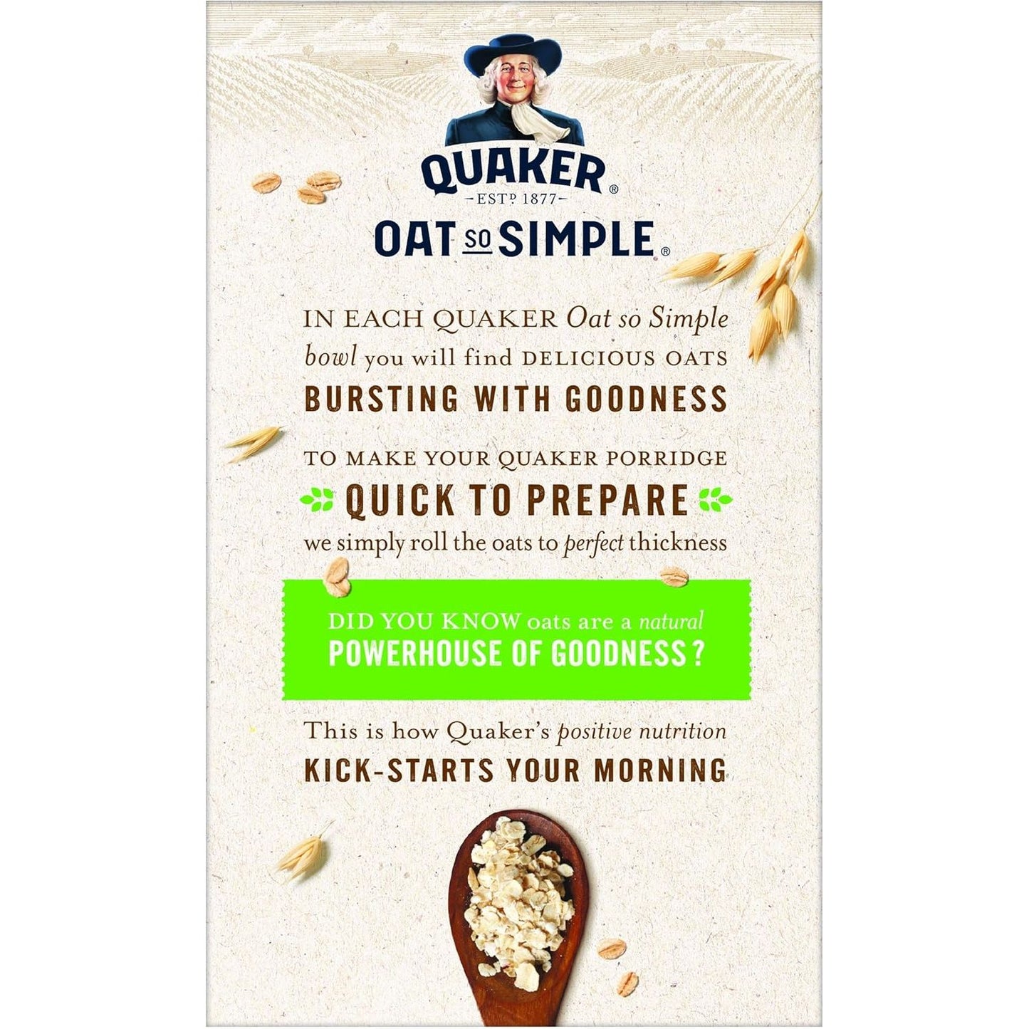 Quaker Oat So Simple Apple and Blueberry Porridge Sachets 36 g