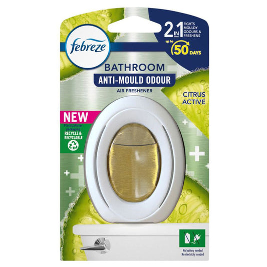 Febreze Bathroom Air Freshener, Small Refresher-Citrus Active 7.5ml