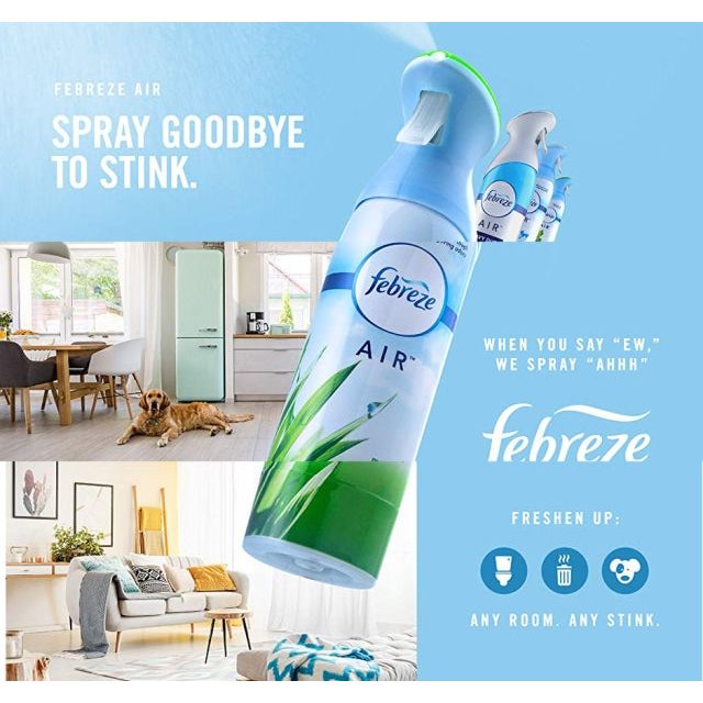Febreze Air Mist Freshener Spray, Fresh Linen Fragrance, 300ml