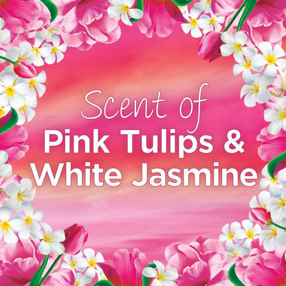 Bold & Lenor Laundry Washing Pack, Pink Tulips & White Jasmine Bundle Scent: Washing Capsules & Fabric Conditioner