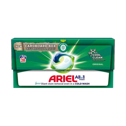 Ariel All in 1 Pods Laundry Washing Liquid Capsules Original 28 washes