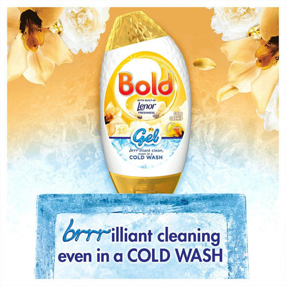 Bold 2 in 1 Laundry Washing Gel, Gold Orchid Scent, 840ml, 24 Washes