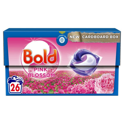 Bold & Lenor Laundry Washing Pack, Pink Blossom: Washing Capsules & Scent Booster Beads