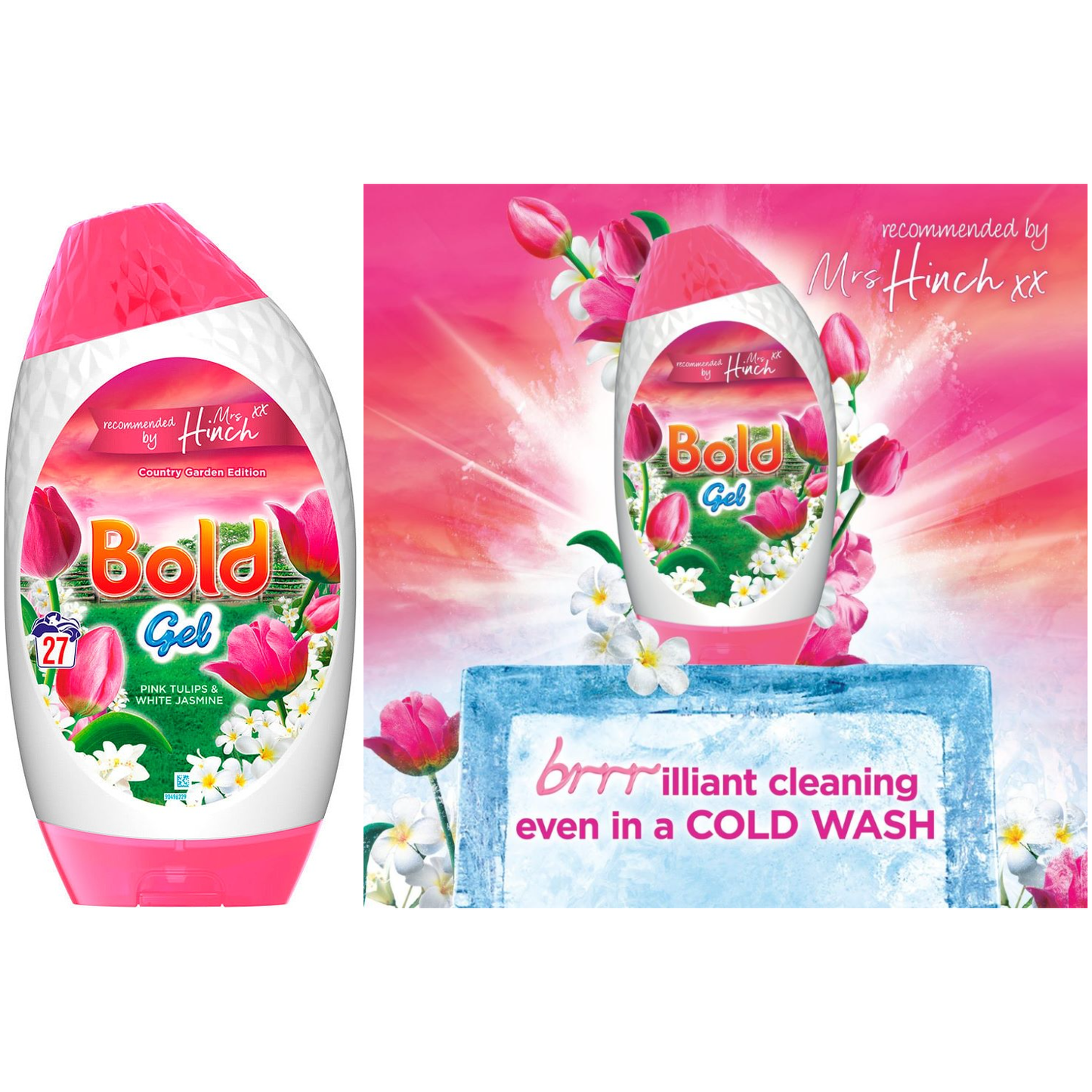 Bold & Lenor , Country Garden Pink Tulips & White Jasmine Bundle