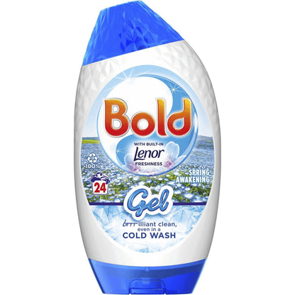 Bold 2 in 1 Laundry Washing Gel, Spring Awakening Scent, 24 Washes, 840 ml