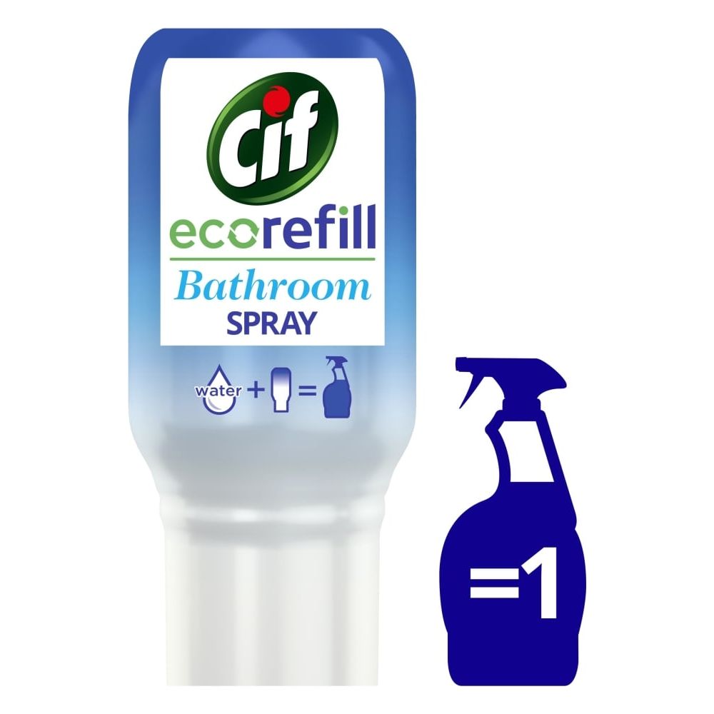 Cif Eco Refill Power & Shine Bathroom, Refill pack for Cleaner Spray, 70ml