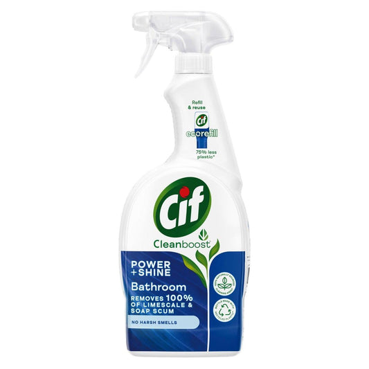 Cif Power & Shine Bathroom Cleaning Spray, No Harsh Smells, 700 ml