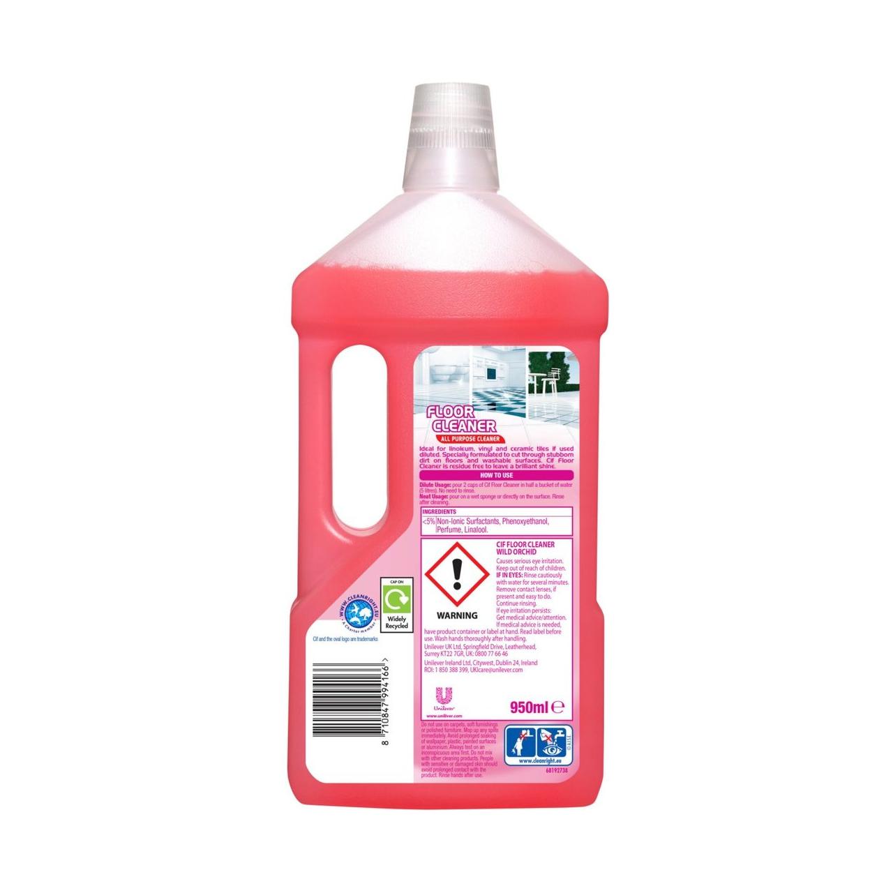 Cif Floor Cleaner 950ml, Wild Orchid Scent