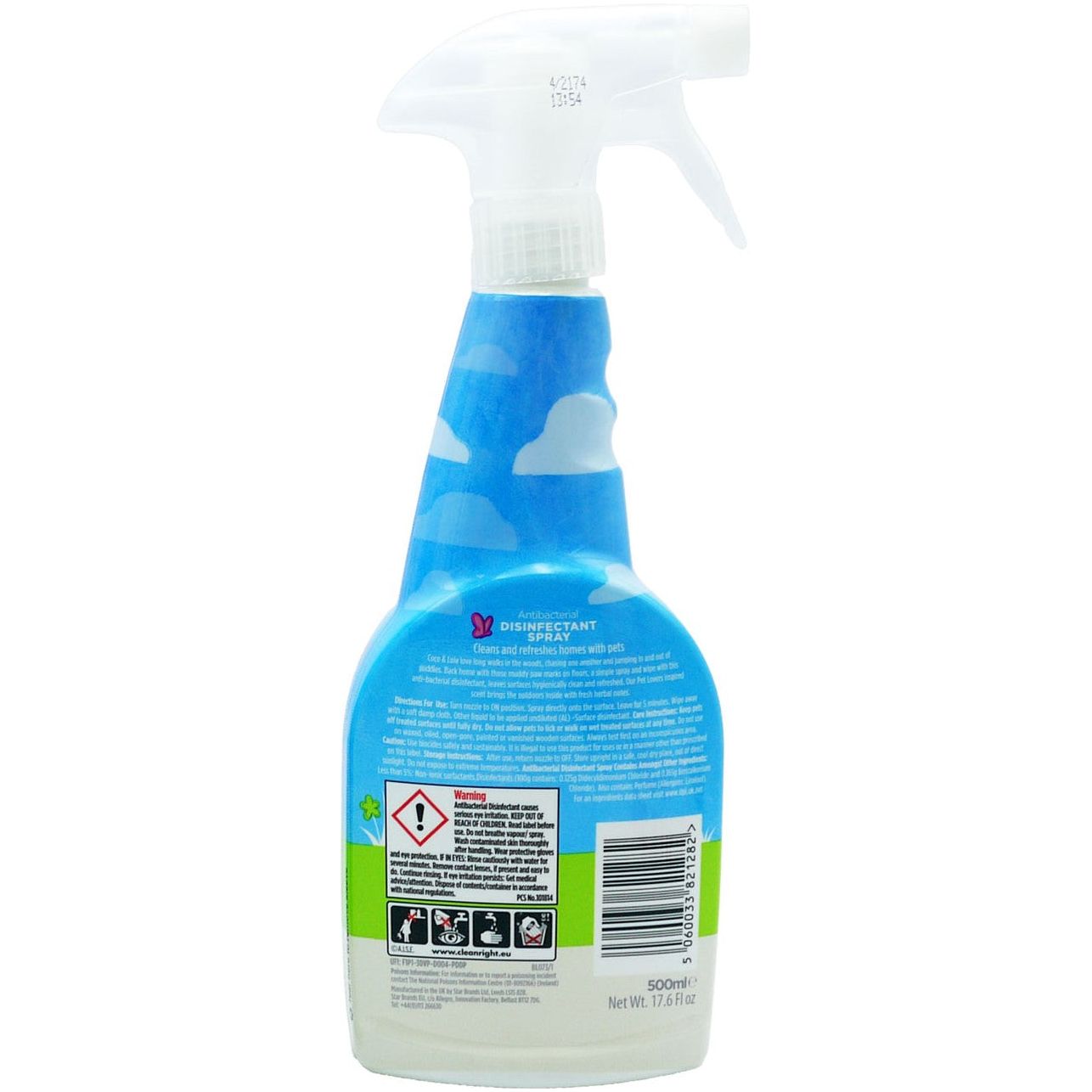 Coco & Lola for Pet Lovers, Antibacterial Disinfectant Spray, 500ml