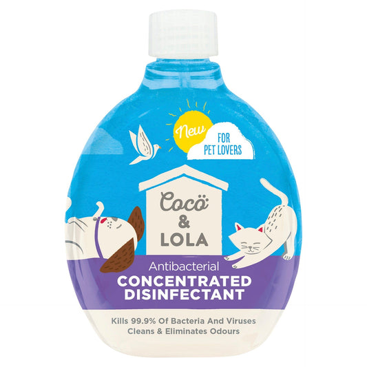 Coco & Lola for Pet Lovers, Antibacterial Concentrated Disinfectant, Cleans & Eliminates Odours, 500ml