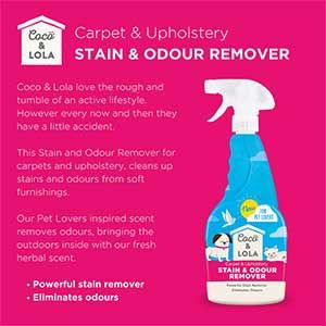 Coco & Lola Bundle Pack: Concentrated Disinfectant & Antibacterial Spray & Bed Refresher Spray & Carpet & Upholstery Stain Remover Spray