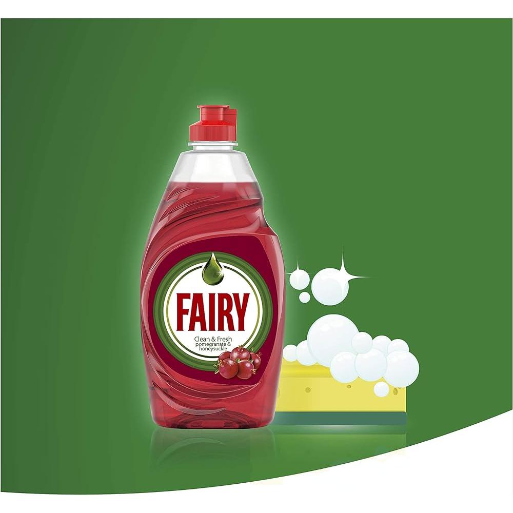 Fairy Clean & Fresh Washig-Up Liquid, Pomegranate and Honeysuckle Scent, 320ml