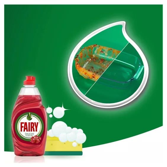 Fairy Clean & Fresh Washig-Up Liquid, Pomegranate and Honeysuckle Scent, 320ml