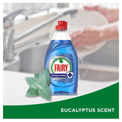 Fairy Platinum Antibacterial Washing-Up Liquid, Eucalyptus Scent, 320ml