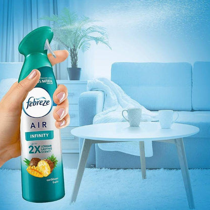 Febreze Infinity Air Mist Freshener Spray, Caribbean Fruits Fragrance, 300ml