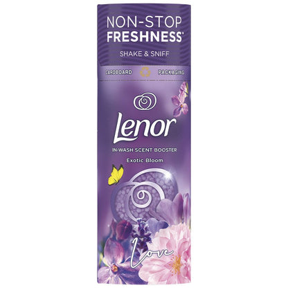 Lenor Exotic Bloom Scent Bundle Pack: Fabric Conditioner, 30Washes, 1.05L + in-Wash Scent Booster Beads, 176gr