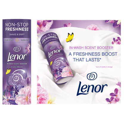Bold & Lenor Laundry Washing Pack, Exotic Bloom Bundle Scent:Washing Capsules & Fabric Conditioner & Scent Booster Beads