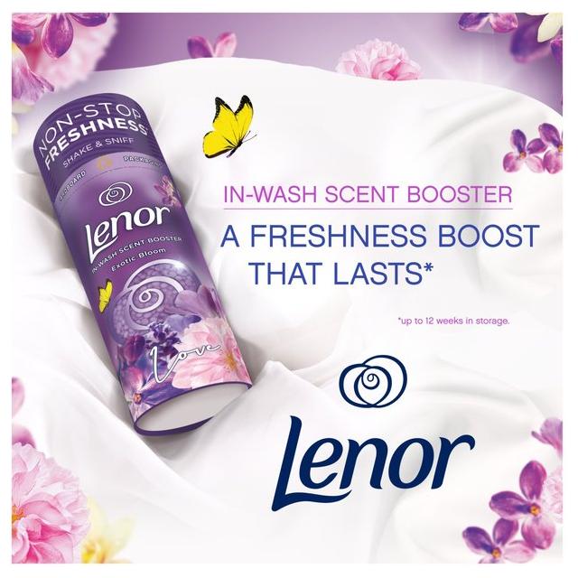 Lenor Exotic Bloom Scent Bundle Pack: Fabric Conditioner, 50Washes, 1.75L + in-Wash Scent Booster Beads, 2 x 176gr