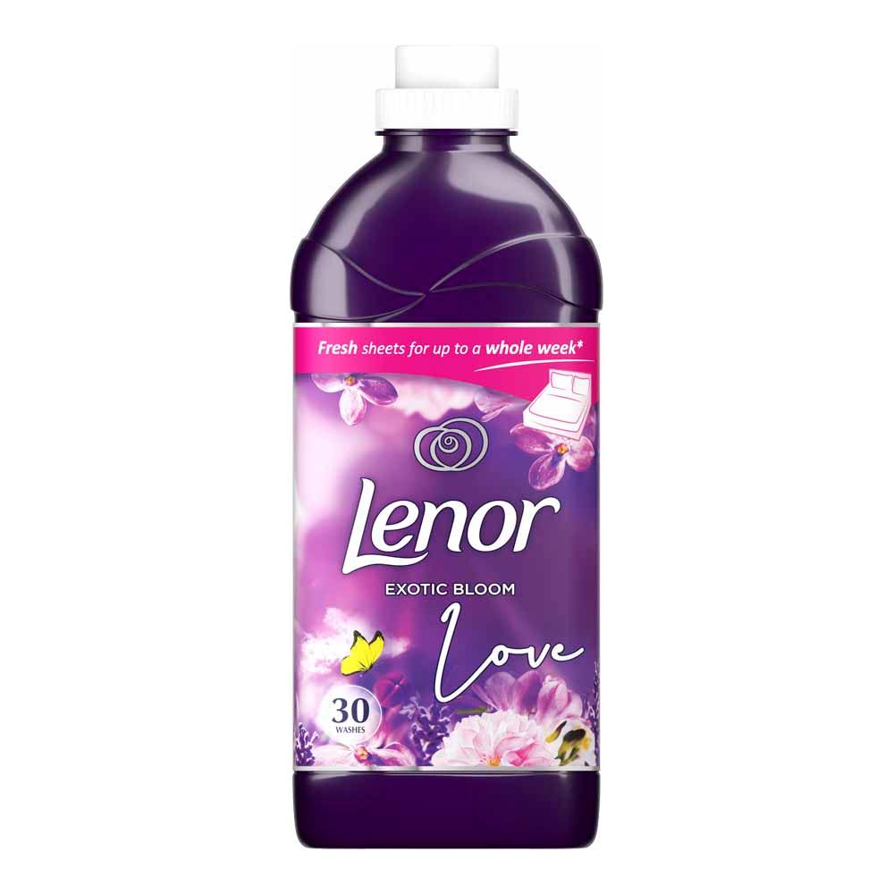 Lenor Exotic Bloom Scent Bundle Pack: Fabric Conditioner, 30Washes, 1.05L + in-Wash Scent Booster Beads, 176gr