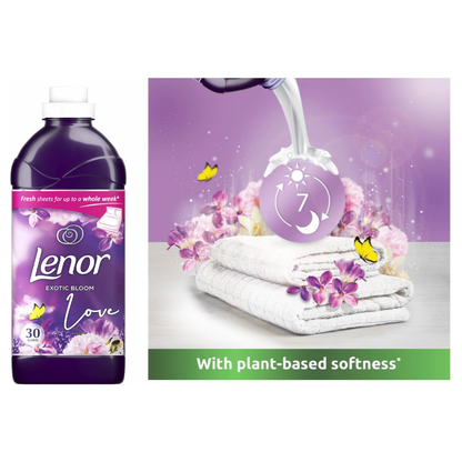 Bold & Lenor Laundry Washing Pack, Exotic Bloom Bundle Scent:Washing Capsules & Fabric Conditioner & Scent Booster Beads