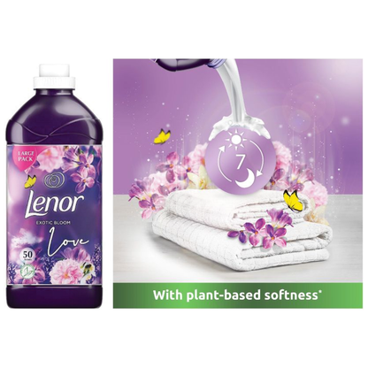 Bold & Lenor Laundry Washing Pack, Exotic Bloom Bundle: Washing Capsules & Fabric Conditioner & Scent Booster Beads