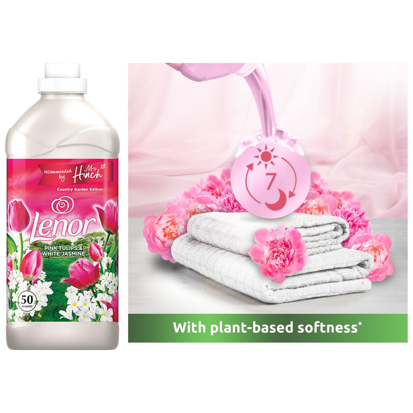 Bold & Lenor , Country Garden Pink Tulips & White Jasmine Bundle