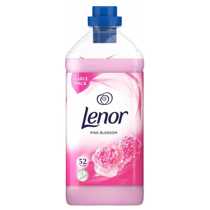 Lenor Pink Blossom Bundle Scent : Fabric Conditioner, 52Washes, 1.82L + in-Wash Scent Booster Beads, 176gr