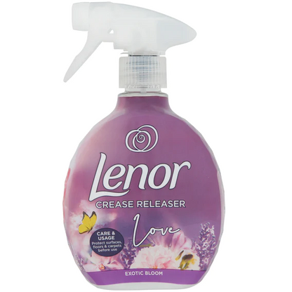 Febreze Fabric Refresher Spray, 500ml + Lenor Crease Releaser Spray, 500ml, Exotic Bloom Bundle Scent