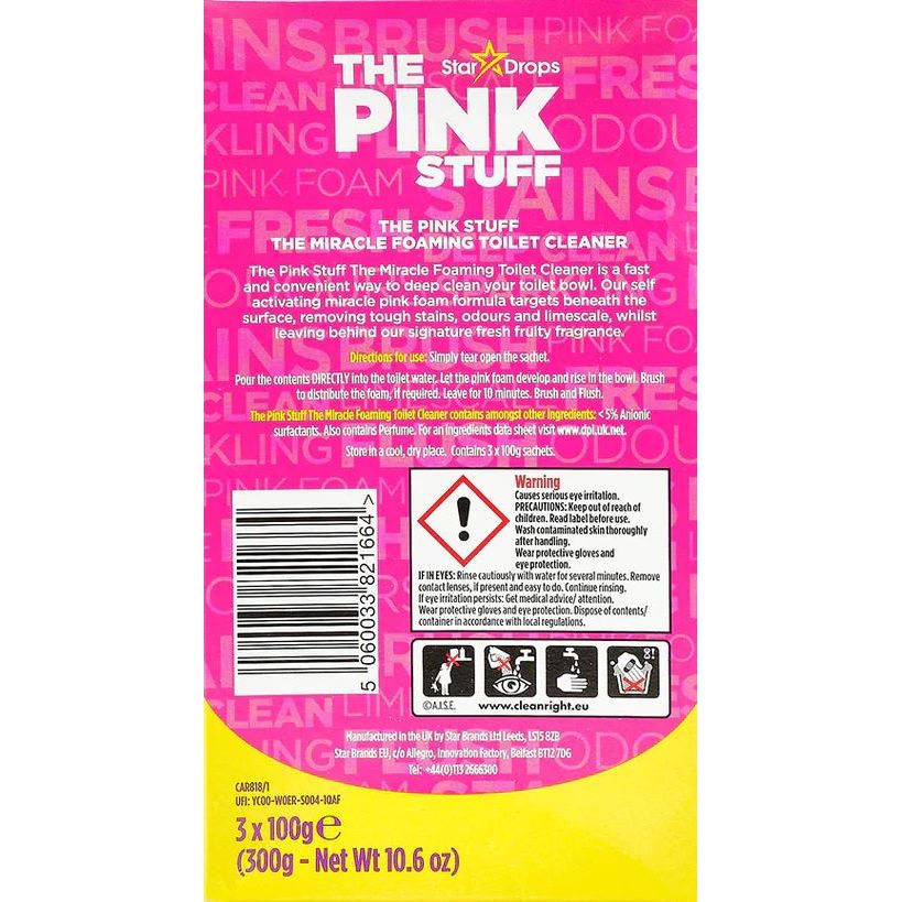 The Pink Stuff all purpose Cleaning Bundle: The Miracle Bathroom Foam  Cleaner Spray, 1Pk x 750ml
