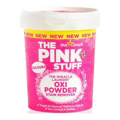 The Pink Stuff, The Miracle Laundry Stain Remover Oxi Powder for Colours & Whites, 1Kg