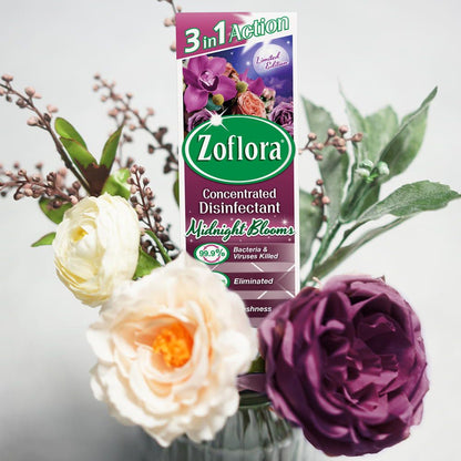 Zoflora Concentrated Multipurpose Disinfectant, Midnight Blooms Scent, 120ml