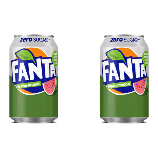 2 x Fanta Zero Watermelon-330ml.