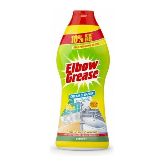 Elbow Grease Cream Cleaner With Micro Crystals For Kitchens Bathrooms 540ml