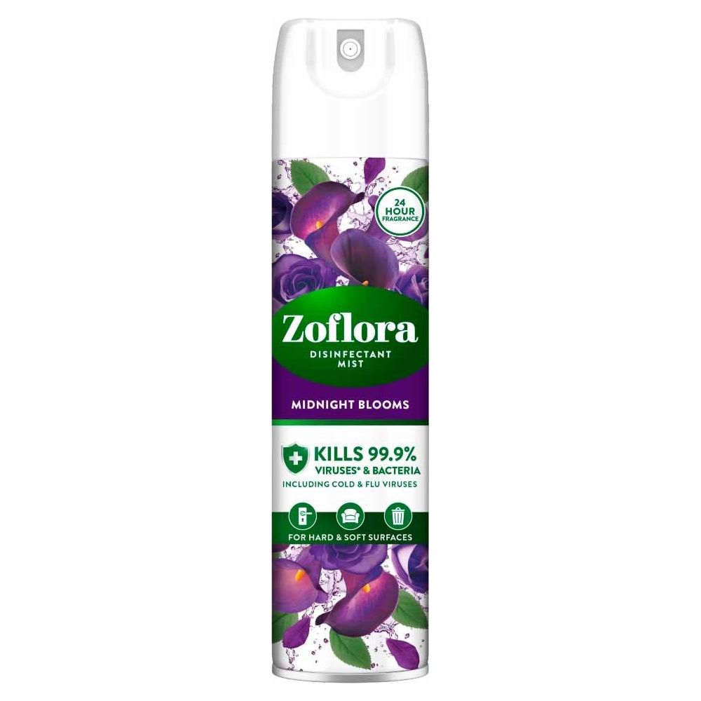 Zoflora Disinfectant Mist Air Spray, Midnight Blooms Scent, 300ml