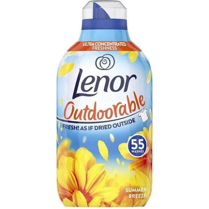 Lenor Outdoorable Fabric Conditioner, Ultra Concentrated Freshness, 55washes, 770ml, Summer Breeze Scent