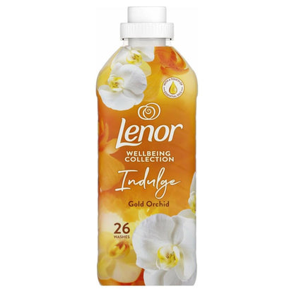 Lenor Fabric Conditioner, Wellbeing Collection, Gold Orchid Scent, 26washes, 858ml