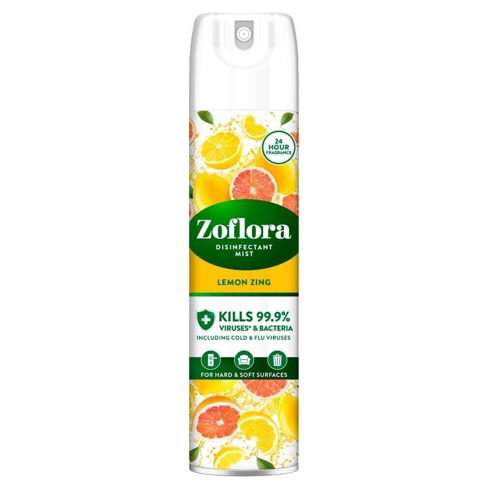 Zoflora Disinfectant Mist Air Spray, Lemon Zing Scent, 300ml