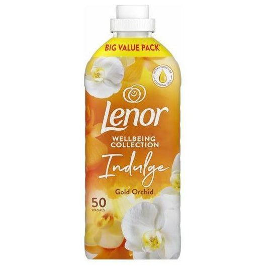 Lenor Fabric Conditioner, Wellbeing Collection, Gold Orchid Scent, 50washes, 1.65L