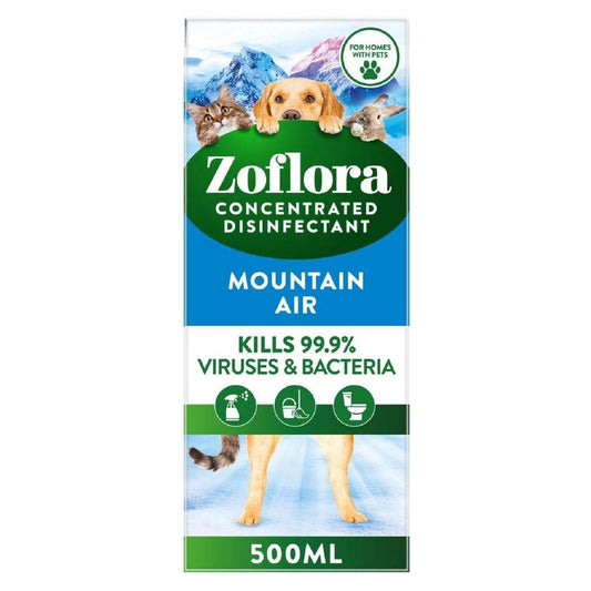 Zoflora Concentrated Multipurpose Disinfectant, Mountain Air Scent, 500ml