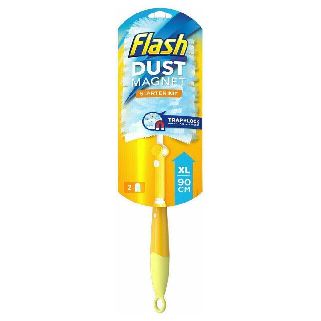 Flash Duster Dust Magnet XL Starter Kit Handle & Refills x2