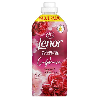 Lenor Fabric Conditioner, Wellbeing Collection, Jasmine & Red Berries Scent, 42washes, 1.386L