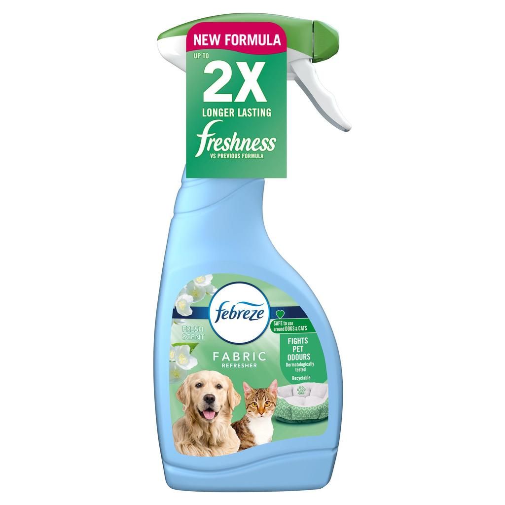 Febreze Fabric Refresher Spray, Freshens Clothes & Fabrics, Pet Odour Eliminator Fresh Scent, 500ml